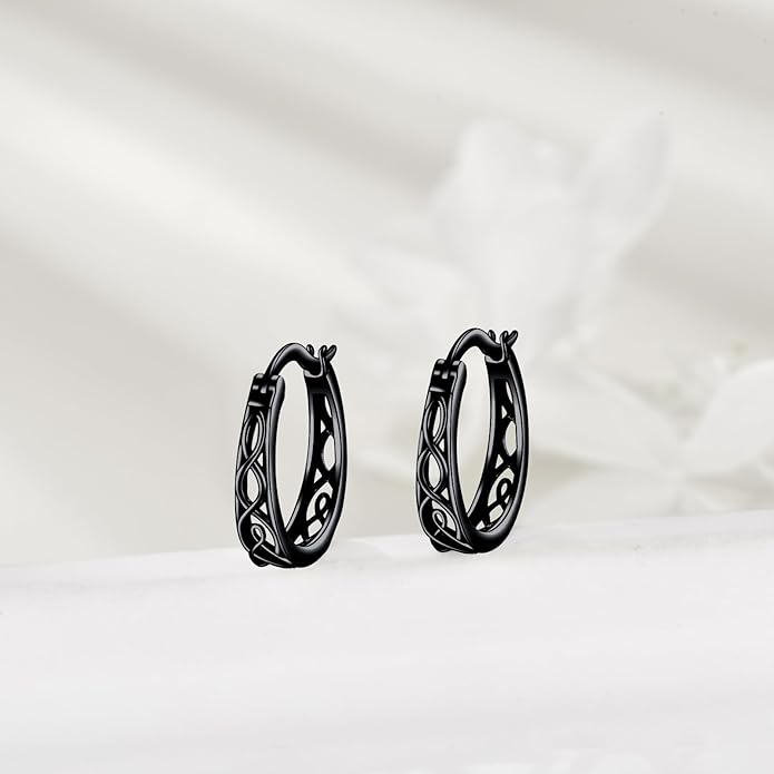 Sterling Silver Hoop Earrings Small Hoop Sun/Leaf/Triangle Huggie Earrings for Women Hypoallergenic