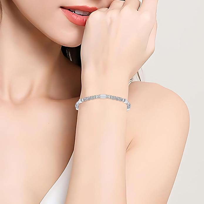 Beaded Bracelets for Women - Silver and Gold Boho Bracelets, Trendy Jewelry Gifts for Lover, Mom, Friends
