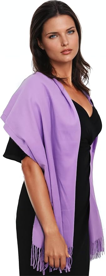 Ocomfly 100% Pashmina Scarf for Women - Premium Womens Scarves - Gift Boxed - Shawls or Wraps - Ultra Soft and Warm