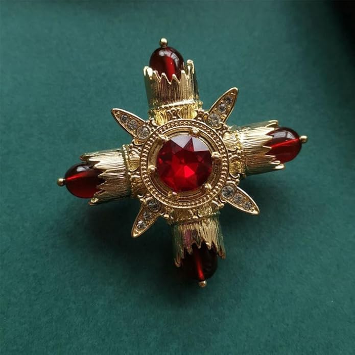 JKQBUX Versailles series Baroque elegant Brooches Pin for Women Men Girls Retro Court Pearl Corsage Pin delicate accessory