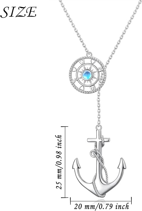 Long Necklace Sterling Silver Larait Bar Y Lariat Long Chain Drop Adjustable Necklace Gift for Her, 30"
