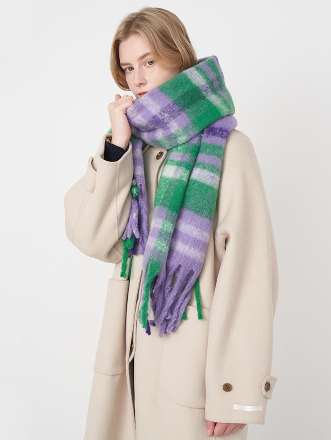 Halemet Vintage Scarfs for Women Warm Shawls and Wraps for Evening Dresses Soft Poncho Coat Thick Cardigan Wrap Cozy 2026