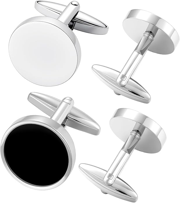 GWD 2 Pairs Cufflinks For Men Classic Groom Cuff links Mens Shirt Business Wedding Gifts