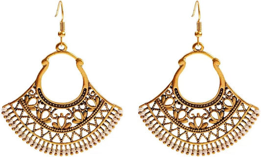 Silver/Gold Boho Dangle Statement Earrings for Women Trendy,Handmade Vintage Dainty Cute Long Drop Summer Earrings,fashion Accessories Jewelry Gifts