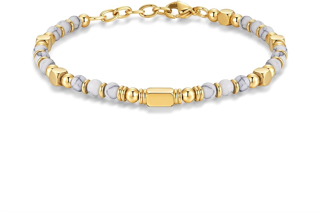 Beaded Bracelets for Women - Silver and Gold Boho Bracelets, Trendy Jewelry Gifts for Lover, Mom, Friends