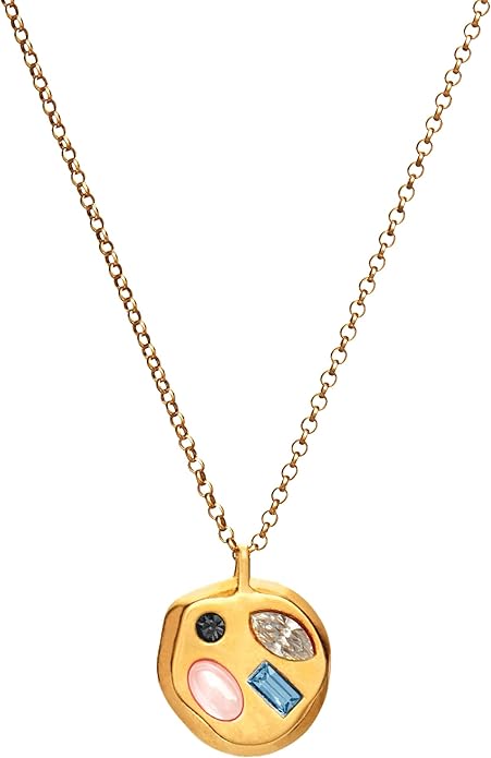 Birthdate 14k Gold Necklace for Women - 16-20in Adjustable 14 Karat Gold Chain with Lobster Clasp - Cadenas de Oro 14k Puro Para Mujer, Ladies Jewelry Birthstone