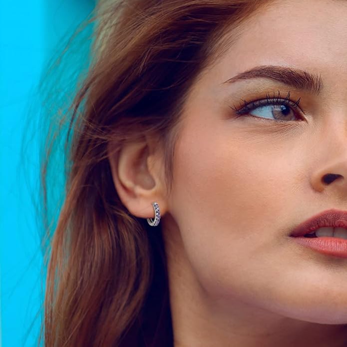 925 Sterling Silver Women Earrings, Sparkling Star and Moon Earrings, Various Hypoallergenic Earrings, Best Gift for Women