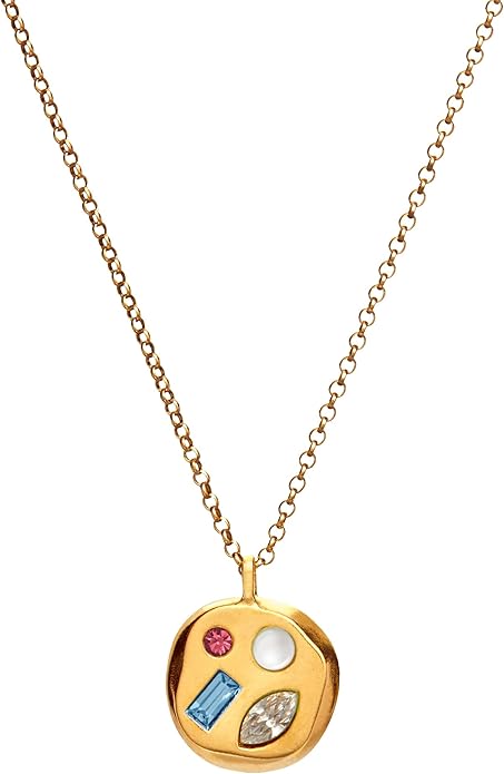 Birthdate 14k Gold Necklace for Women - 16-20in Adjustable 14 Karat Gold Chain with Lobster Clasp - Cadenas de Oro 14k Puro Para Mujer, Ladies Jewelry Birthstone