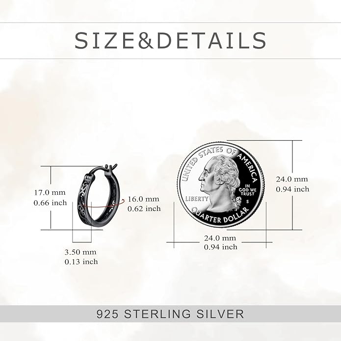Sterling Silver Hoop Earrings Small Hoop Sun/Leaf/Triangle Huggie Earrings for Women Hypoallergenic