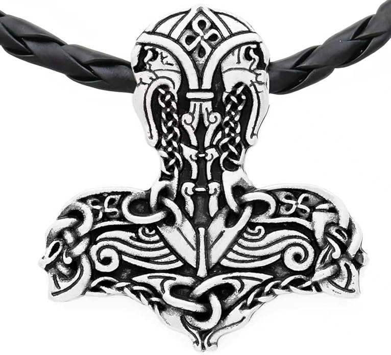 S925 Sterling Silver Viking Pendant, Norse Mythology Inspired Men's Jewelry, Perfect for Necklaces, Gift for Father's Day, Christmas, Birthday