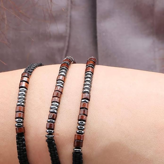 RINTOLER Morse Code Bracelets for Women Men Gifts for Her Best Friend Funny Inspirational Bracelets for Women Jewelry Adjustable Silk Beaded Wrap Bracelet