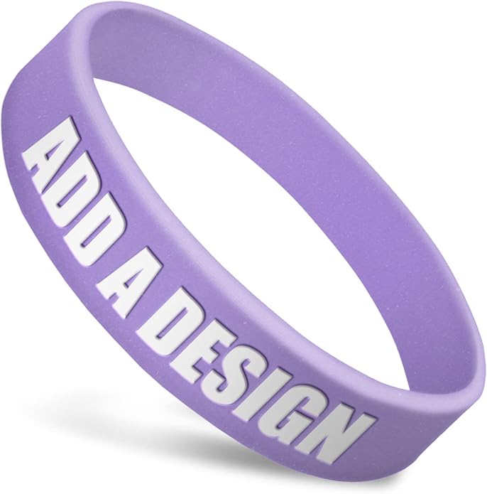 Wide Wristbands | Fully Customizable | Great For Events, Fundraisers & Promotions | 3/4" Wide | 100% Silicone | Available In Bulk