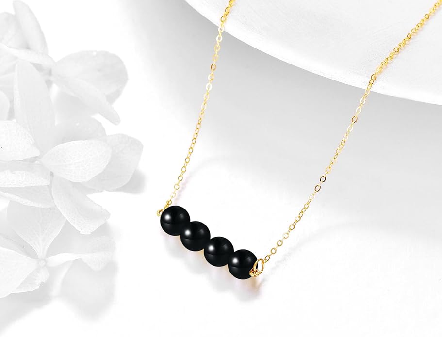 KECHO 14K Real Gold Freshwater Cultured Pearl Pendant Necklace 14K Solid Gold Jewelry Anniversary Birthday Gifts for Women