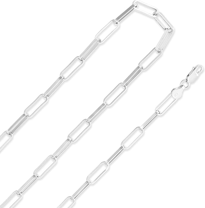 925 Sterling Silver Singapore Chain Lobster Clasp Paperclip Necklace for Women Sparkling Chain 2mm2.5mm3mm4mm5mm Gifts for Her