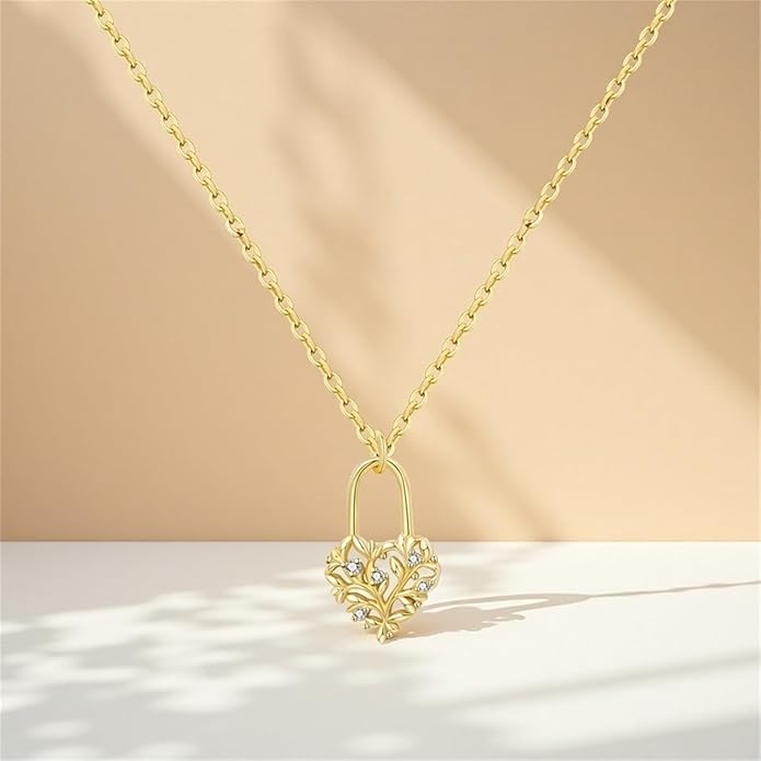 925 Sterling Silver Fashion Pendant Necklace for Women，Fashion Jewelry, 18K Gold Plated， Advanced Retro Series Link Chains ，Basic Multifunctional Accessories Suitable for Multiple Occasions and Daily Wear