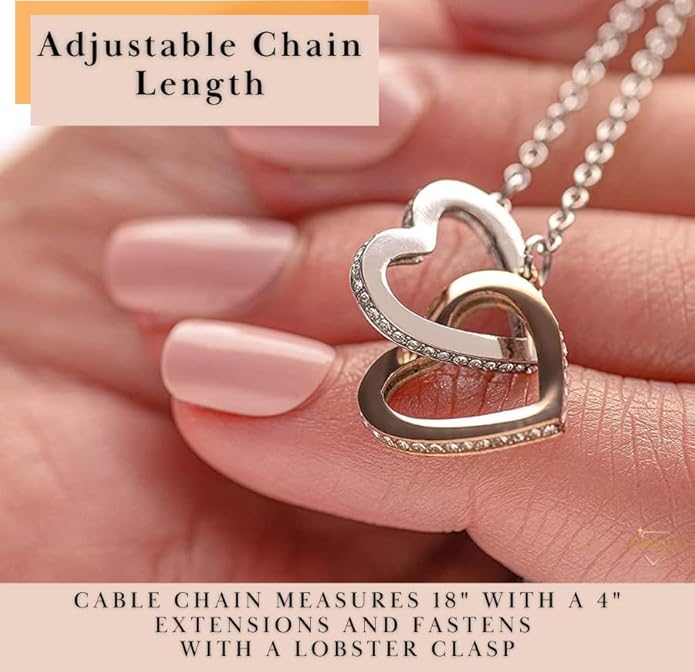 To My Soulmate Necklace For Women, Soul Mate Jewelry for Women, Future Wife Gifts, To My Wife Necklace from Husband, Gifts for Girlfriend, Pendant With Message Card
