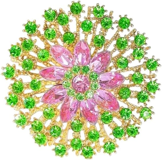 Rhinestone Crystal Flower Brooch Pin Sparkling Large Crystal Sunflower Brooch Vintage Floral Lapel Pins Rhinestone Flower Bouquet Broochs Rose Snowflake Broochs Wedding Bridal Dress Jewelry for Women