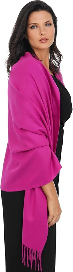 Ocomfly 100% Pashmina Scarf for Women - Premium Womens Scarves - Gift Boxed - Shawls or Wraps - Ultra Soft and Warm