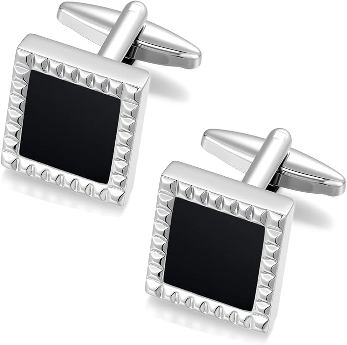 Dannyshi Cufflinks for Men Classic Wedding Business Shirt Cuff Links Set Gifts with Box