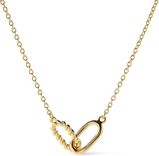 Ana Luisa Pendant Necklaces for Women - 14K Gold Plated and Silver Rhodium Necklace - Pearl, Heart, Circle, Moonstone, Gemstone, Knot Charm Styles - Hypoallergenic, Dainty, Trendy Layering Necklaces