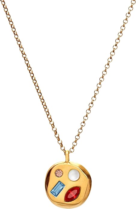 Birthdate 14k Gold Necklace for Women - 16-20in Adjustable 14 Karat Gold Chain with Lobster Clasp - Cadenas de Oro 14k Puro Para Mujer, Ladies Jewelry Birthstone