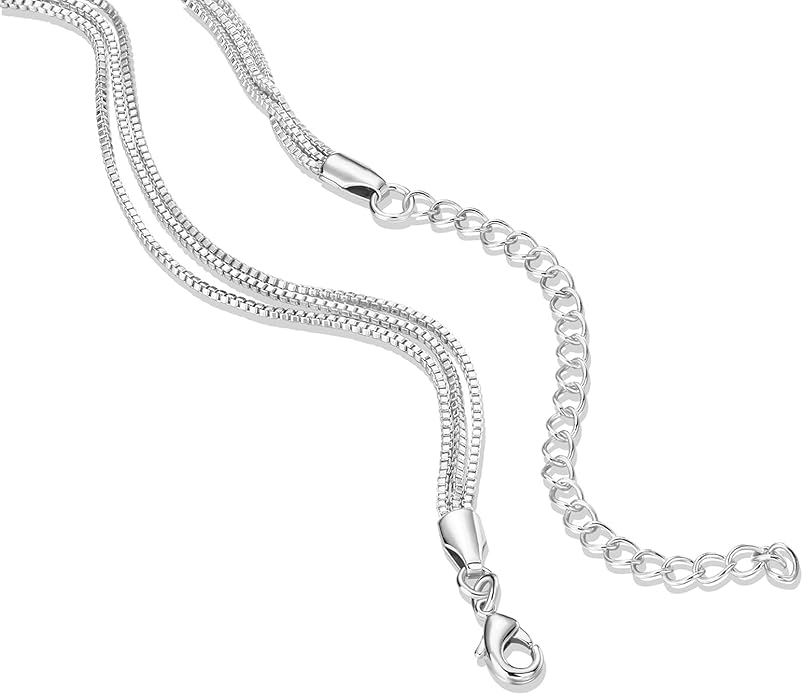 PAVOI 14K Gold Plated Dainty Layering Necklaces for Women | Snake Chain, Curb Link, Paperclip Layered Chains | Trendy Layering Necklace