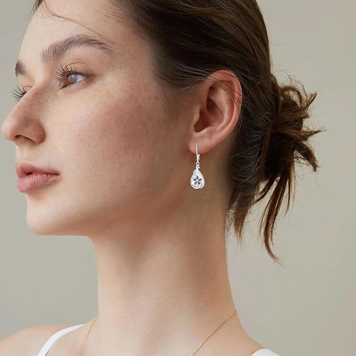 MONGAS Dragonfly/Sunflower/Hummingbird/Sand Dollar/Crab/Champagne/Arrow/Cherry/Ankh/Sloth Earrings for Women Sterling Silver Dragonfly/Sunflower/Hummingbird/Sand Dollar Jewelry for Women