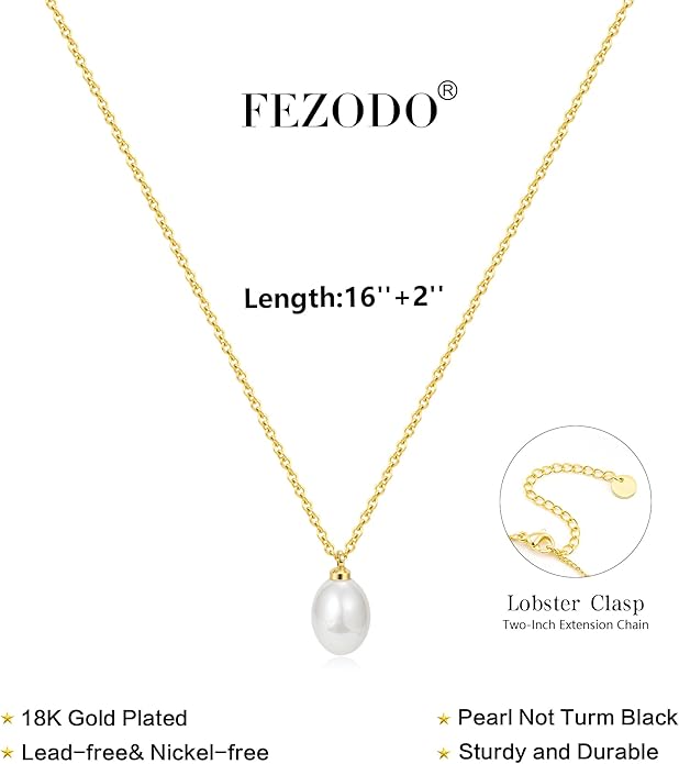 Pearl Necklaces for Women Trendy, 18K Gold/Silver Plated Layered Pearl Necklace Dainty Pearls Choker Necklace and Earring Set Simple Pearls Bracelets Wedding Prom Gold Jewelry for Women Gifts