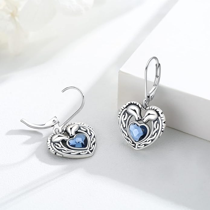 925 Sterling Silver Animals and Plants Dangle Drop Earrings for Women Hypoallergenic Gift for Women Mom Wife Her, Mother’s Day, Birthday, Anniversary