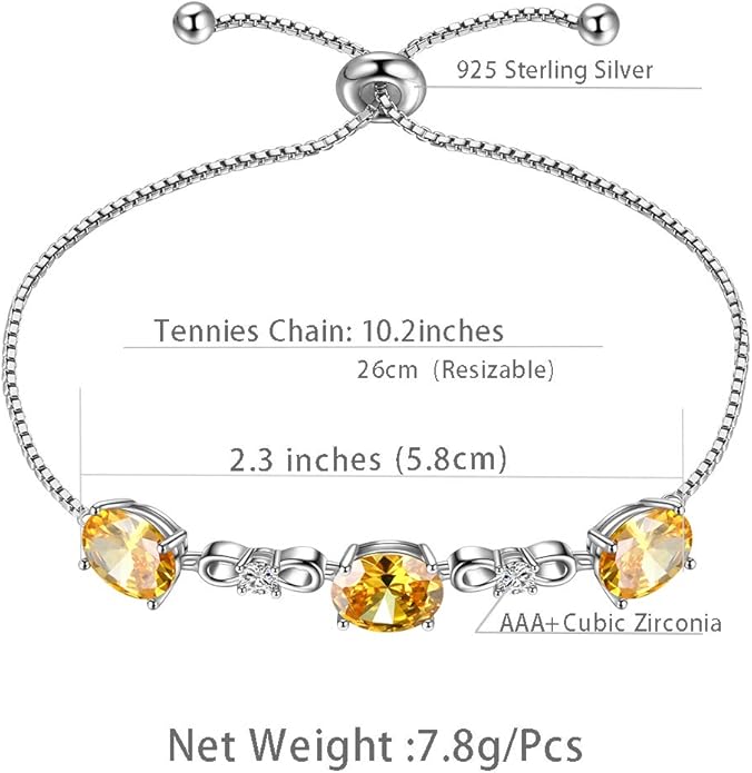 Aurora Tears 925 Sterling Silver 12 Birthstones Necklace/Earring/Ring/Bracelet Women Birthstone Pendant Crystal Fashion Birthday Jewelry Christmas Gift for Girls Women