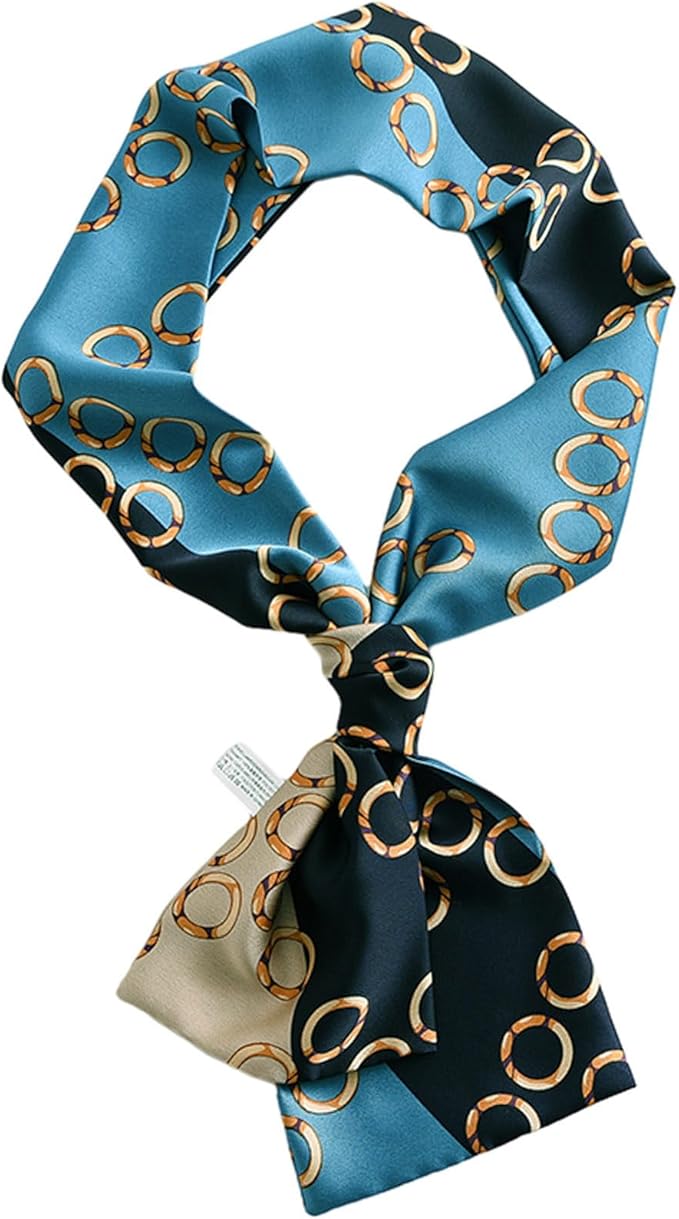 Dailyacc Hair Scarf for Women Fashion Silky Satin Headscarf Wrap Breathable Lightweight Neck Scarves For Handbag