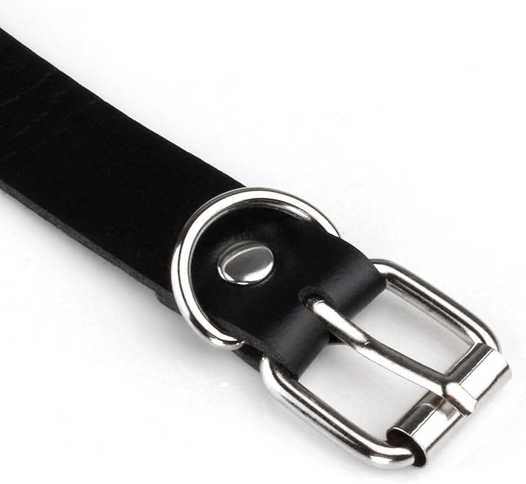 MILAKOO PU Leather Punk Choker Necklaces Circle/Heart Charm Adjustable Collar Necklace for Women