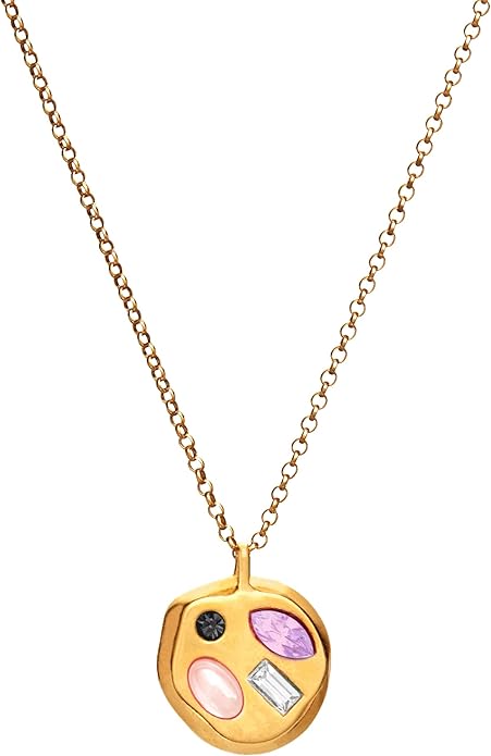 Birthdate 14k Gold Necklace for Women - 16-20in Adjustable 14 Karat Gold Chain with Lobster Clasp - Cadenas de Oro 14k Puro Para Mujer, Ladies Jewelry Birthstone