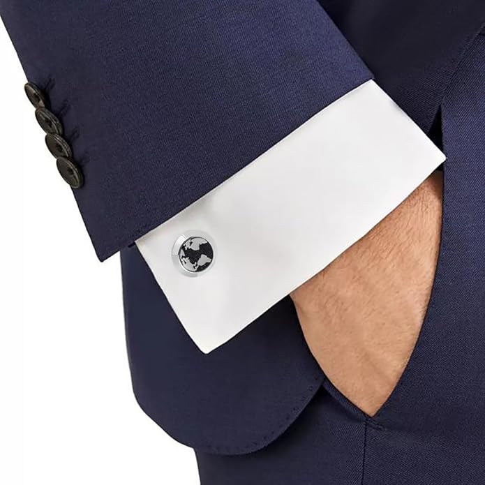 Dannyshi Cufflinks for Men Classic Wedding Business Shirt Cuff Links Set Gifts with Box