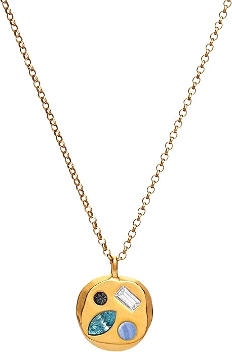 Birthdate 14k Gold Necklace for Women - 16-20in Adjustable 14 Karat Gold Chain with Lobster Clasp - Cadenas de Oro 14k Puro Para Mujer, Ladies Jewelry Birthstone
