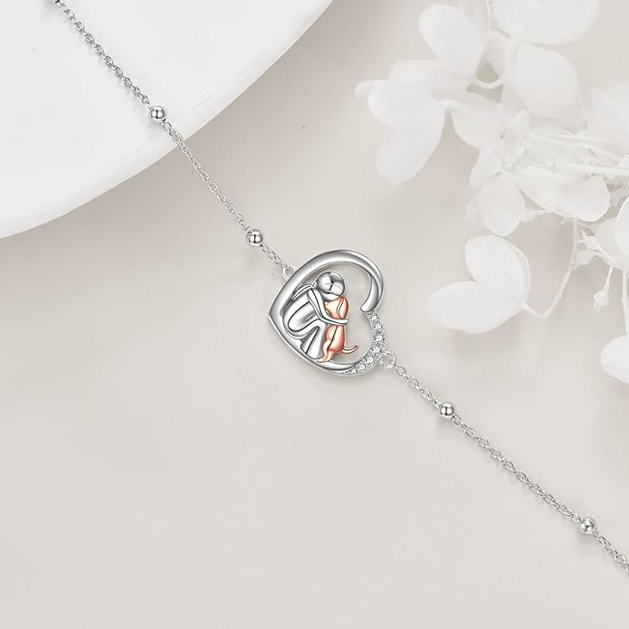 YFN Anklets Bracelet for Women Sterling Silver Butterfly Heart Tree Hummingbird Cardinal Anklet Charm Chain Bracelet Beach Foot Jewelry for Women