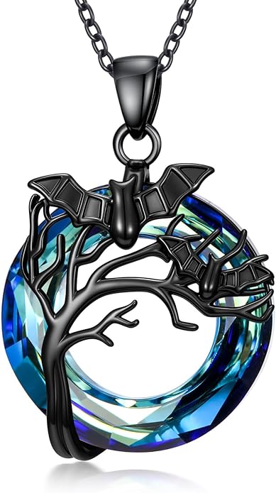 KoyeKei Sterling Silver Halloween Necklace Gothic Jewelry Gifts for Women Men