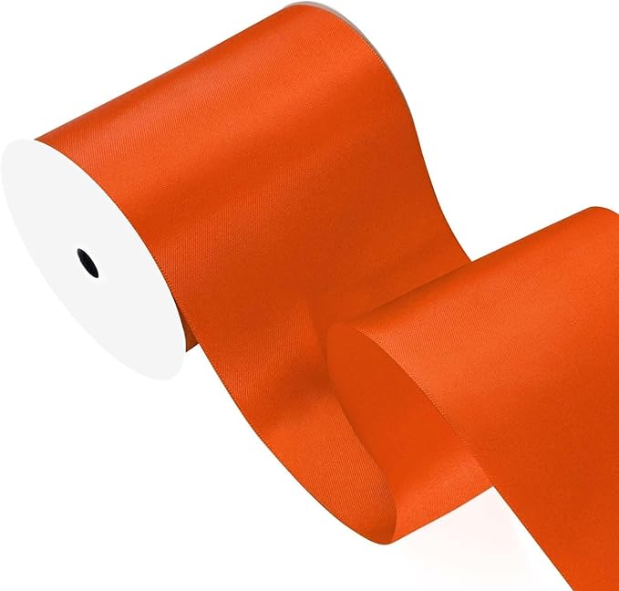 LEEQE Torrid Satin Ribbon 4 inch X 15 Yards Polyester Ribbon for Gift Wrapping Very Suitable for Weddings Party Hair Bow Invitation Decorations and More
