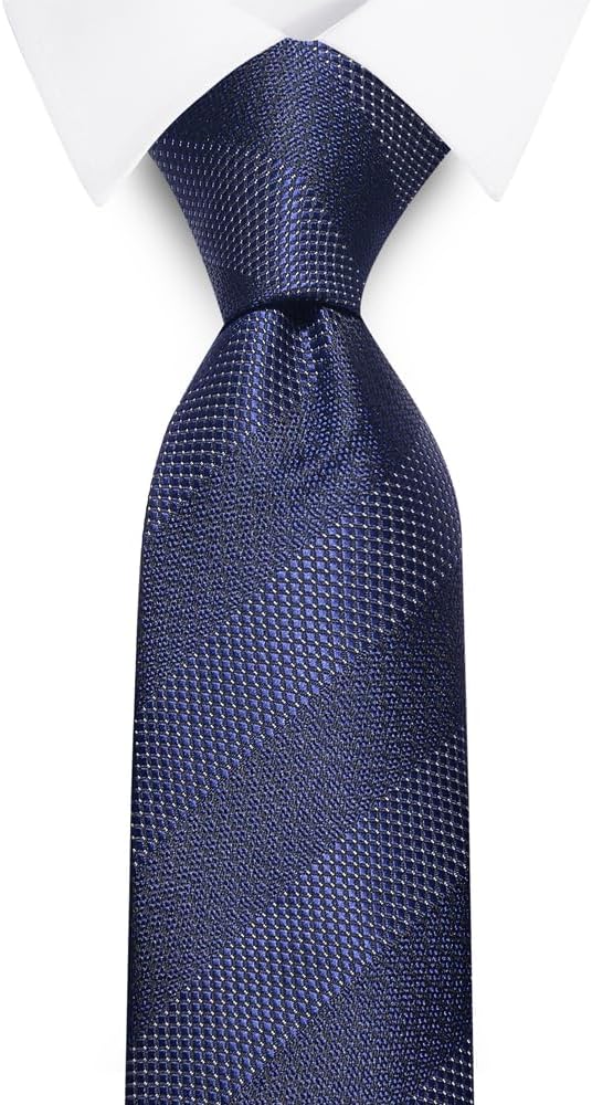 joy alice Ties Set Men Mixed Color Necktie Handkerchief Cufflinks Brooch 3.15 Formal