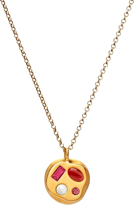 Birthdate 14k Gold Necklace for Women - 16-20in Adjustable 14 Karat Gold Chain with Lobster Clasp - Cadenas de Oro 14k Puro Para Mujer, Ladies Jewelry Birthstone