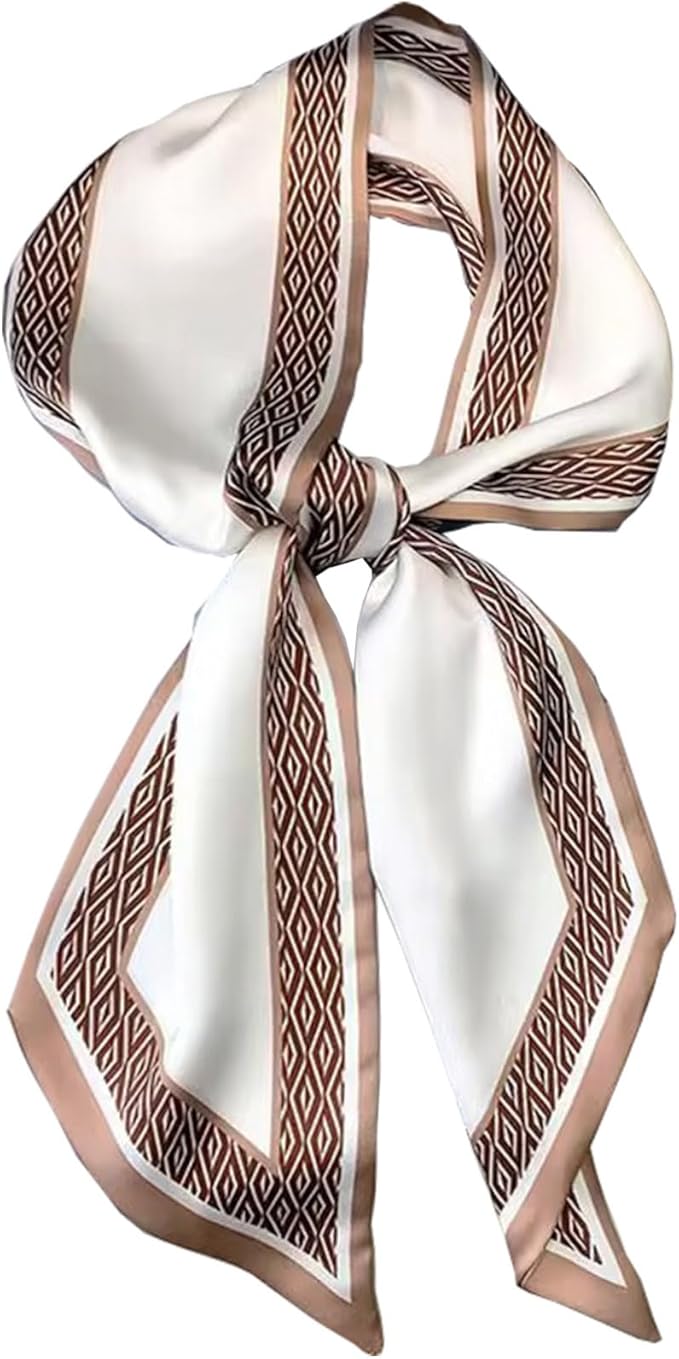 Dailyacc Hair Scarf for Women Fashion Silky Satin Headscarf Wrap Breathable Lightweight Neck Scarves For Handbag