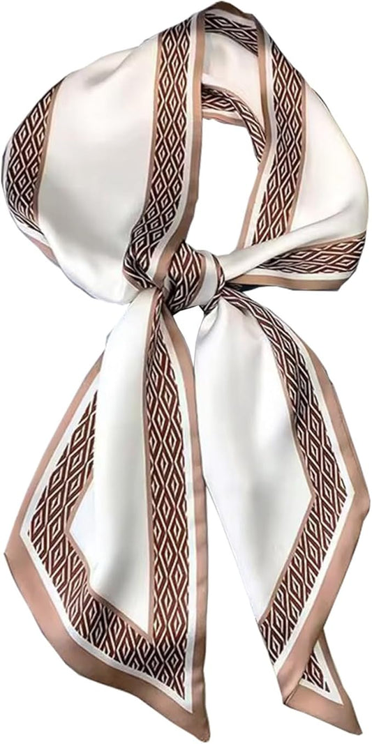 Dailyacc Hair Scarf for Women Fashion Silky Satin Headscarf Wrap Breathable Lightweight Neck Scarves For Handbag