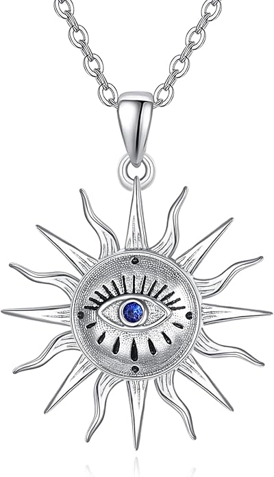 AENEAS Evil Eye Necklace for Women 925 Sterling Silver Necklace Ojo Turco Trendy Jewelry Gifts for Women Wife