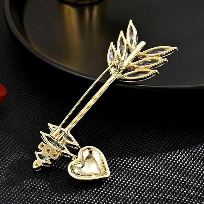 Rhinestone Brooch for Women Rhinestone Brooches Pins Crystal Lapel Pin Jewelry Christmas Valentine's Day Gift for Wife Girlfriend