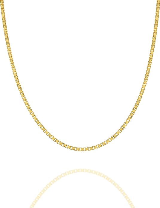 925 Sterling Silver Box Chain 2/3/4/5mm Necklace for Men Silver Link Chain for Women 16/18/20/22/24/26/30 Inches