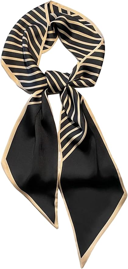 Dailyacc Hair Scarf for Women Fashion Silky Satin Headscarf Wrap Breathable Lightweight Neck Scarves For Handbag