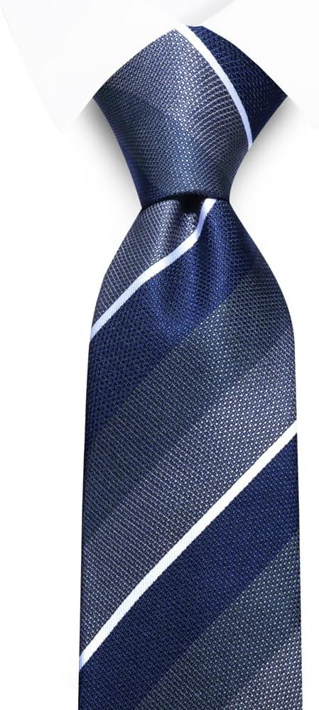 joy alice Ties Set Men Mixed Color Necktie Handkerchief Cufflinks Brooch 3.15 Formal