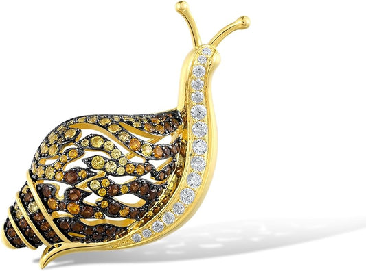 Santuzza 925 Sterling Silver Gemstone Pin Brooch for Women