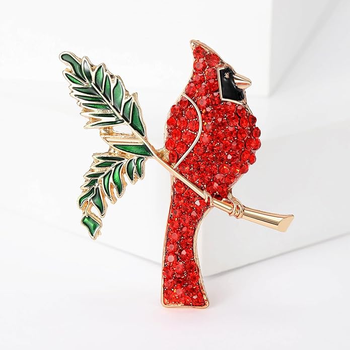 Soumimi Bird Theme Brooch Pin Cute Bird Animal Brooches Accessories Christmas Birthday Gift for Women