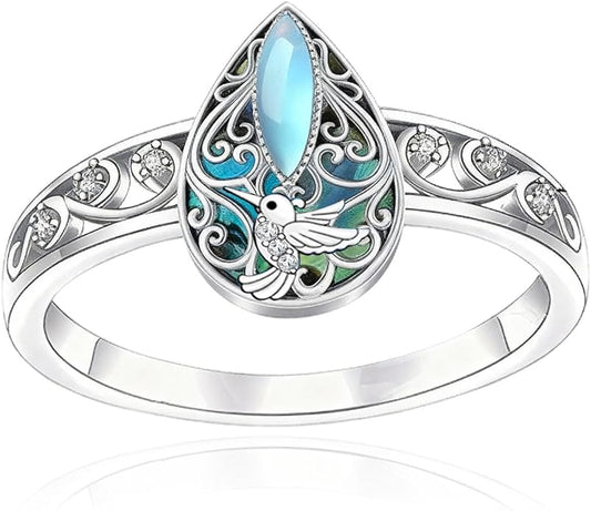 ONEFINITY Dragonfly Filigree Ring Sterling Silver Rings Gifts for Women Jewelry